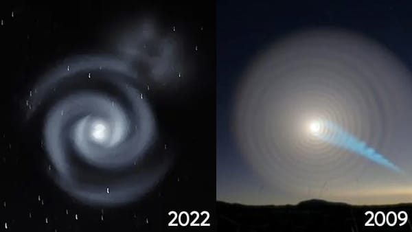 Spirals of blue light similar to the 2009 Norwegian anomaly spotted in New Zealand night sky leave many confused and ‘kind of freaking out’